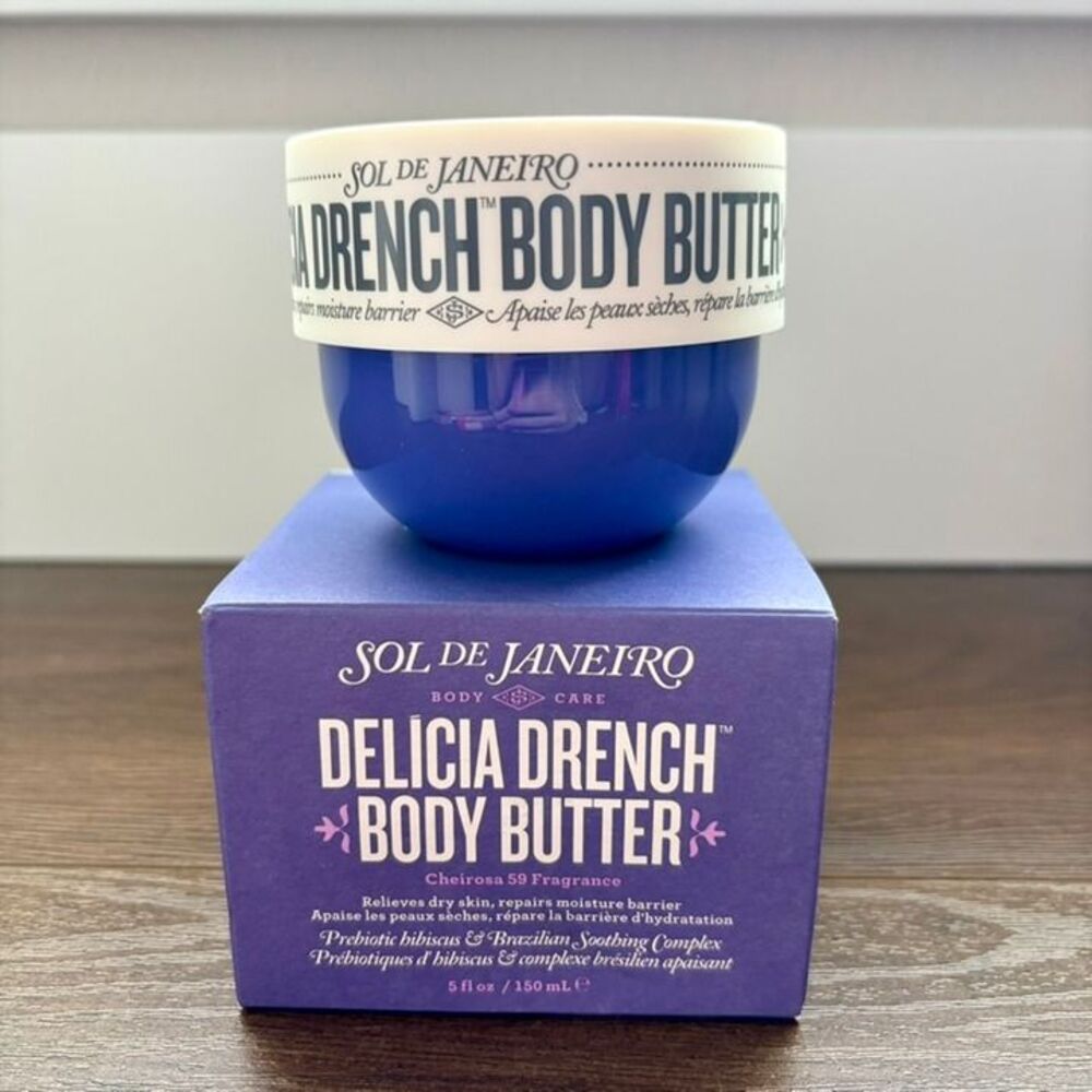 Sol de Janeiro Delicia Drench Body Butter 8.1 fl oz 150ml FULL SIZE | New In Box